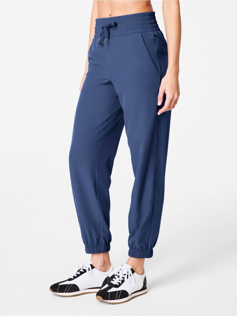 Spanx On The Move Jogger Faded Indigo Blue Size Large NWT New